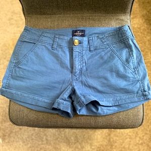 American Eagle Blue Shortie Shorts
